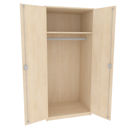 Produkt Bild Zweitüriger Garderobenschrank mit einem Einlegeboden, Serie 471 