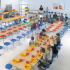 Produkt Bild Spaceflex 2.0 Klapptisch mit integrierten Stühlen, Schichtstoffplatte, rechteckig 