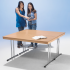Produkt Bild Klapptisch mit Chromgestell und melaminharzbeschichteter Tischplatte 
