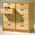 Produkt Bild Werkraumregal WK14 mit 10 Holzkästen HK 6 WK 14