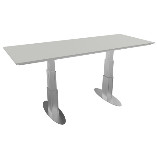 Produkt Bild Elektrisch höhenverstellbarer Schreibtisch, Gestell in Weißaluminium CCET04-3535T