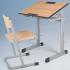 Produkt Bild Einer-Schülertisch TSH50E-K mit melaminharzbeschichteter Tischplatte, schräg- und höhenverstellbar 