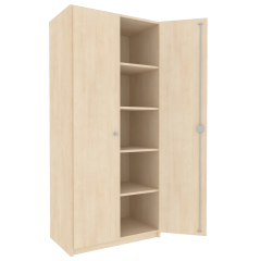 Produktbild des Artikels Zweitüriger Schrank mit Flügeltüren für die Höhe von 5 Ordnern, Serie 424-1