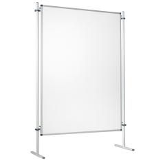 Produktbild Moderationswand, doppelseitiges Whiteboard, Stahltafel emailliert. Serie NSTT EW 