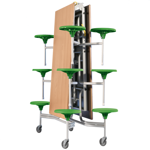 Produkt Bild Spaceflex 2.0 Klapptisch mit integrierten Stühlen, Schichtstoffplatte, rechteckig 