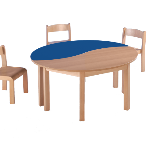 Produkt Bild Swing-It WOODY halbrunder Wellentisch Schultisch 