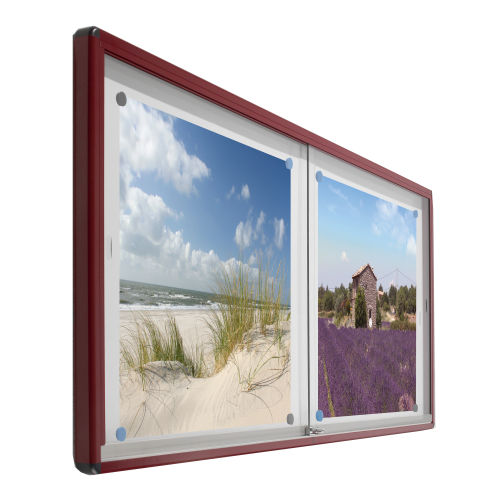 Produkt Bild Informationsvitrine V10A mit Whiteboardr&uuml;ckwand 