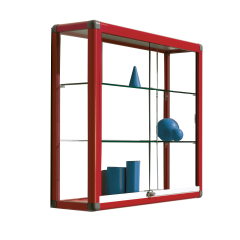 Produktbild Wandvitrine V16 mit 2 verstellbaren Dickglasböden 