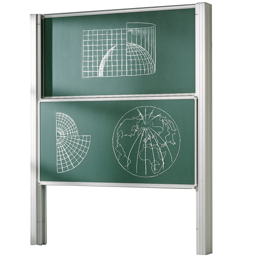 Produkt Bild Zwei flächige Pylonentafel aus Stahl, Serie PY2 ST, grün PY2-2512STG