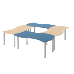 Produktbild "SoooRounD" Basic I Rechteckwellentisch, fahrbar WI168F