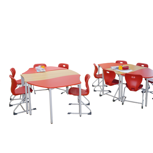 Produkt Bild Swing-It Trapezwellentisch, feststehender Schultisch 