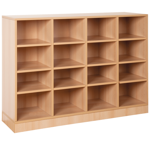 Produkt Bild Offenes Regal mit 16 Fächern & Mittelwänden 