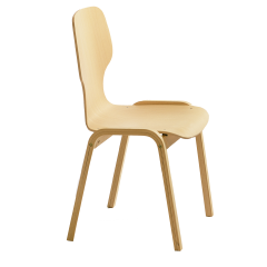 Produktbild Holzstuhl "Carlo" mit Sitzschale STH K