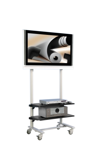 Produkt Bild TV Wagen, TV Rack für Fernseher bis 50 Zoll mit 2 Ablagen SC70-B2N