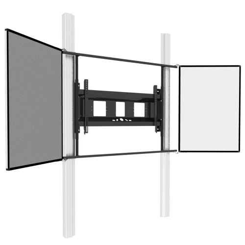 Produkt Bild Wandmontiertes 2 S&auml;ulen Pylonensystem f&uuml;r Monitore von 65-86" PYKLE-IFPD-W