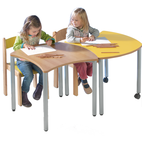 Produkt Bild Swing-It "Steely" Quadratwellentisch, fahrbar 