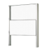 Produkt Bild Zweiflächige Pylonentafel Schultafel aus Premium Stahlemaille, Serie PY2 E 