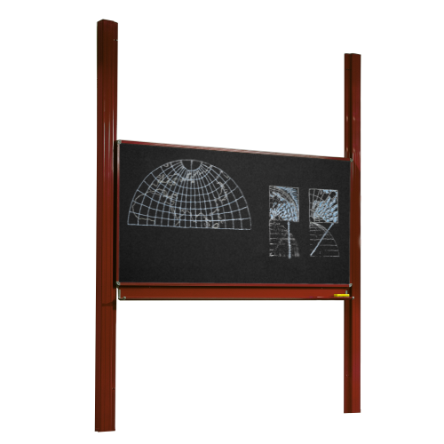 Produkt Bild Pylonentafel, Schultafel mit einer Tafelfläche aus Premium Stahlemaille, Serie PY1 E PY1-2512ES