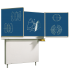 Produkt Bild Wandtafel Schultafel aus Premium Stahlemaille, Serie ME M300EB