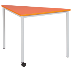 Produktbild Pythagoras Dreiecktisch fahrbar mit Melamin Tischplatte 
