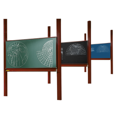 Productimage Pylonentafel, Schultafel mit einer Tafelfläche aus Premium Stahlemaille, Serie PY1 E