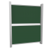 Produkt Bild Zweiflächige Pylonentafel Schultafel aus Premium Stahlemaille, Serie PY2 E PY2-2012EG