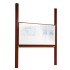 Produkt Bild Whiteboard Pylonentafel mit einer Tafelfläche aus Stahl, Serie PY1 ST, weiß PY1-2512STW