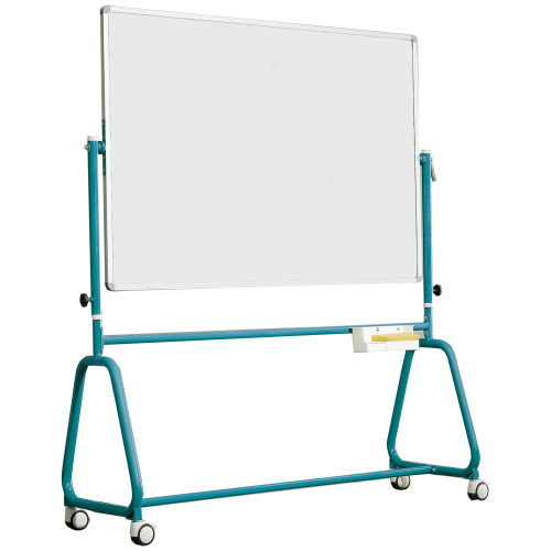 Produkt Bild Fahrbares Whiteboard aus Stahl mit Rundrohrgestell, Serie 6 STW 6/152 STW