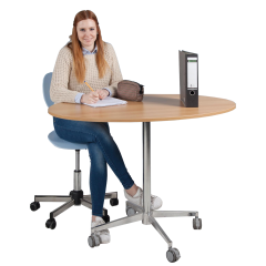 Produktbild Mobiler und höhenverstellbarer Steh- und Sitztisch TI-HV-O138VS