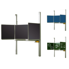 Productimage Schultafel Pylonentafel aus Premium Stahlemaille, Serie PYKL E