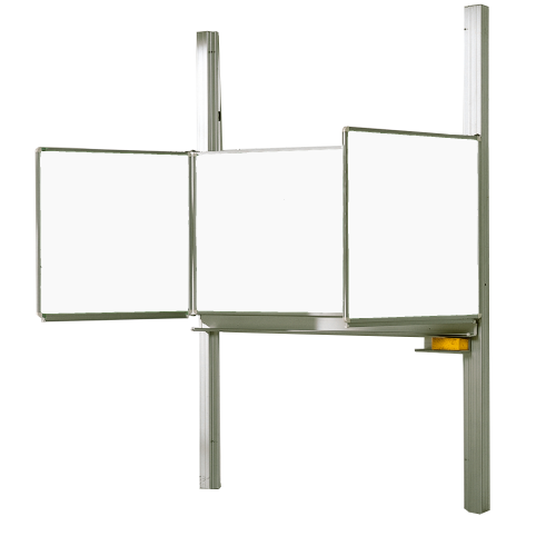 Produkt Bild Whiteboard Schultafel Pylonentafel aus Premium Stahlemaille, Serie PYKL E, weiß 