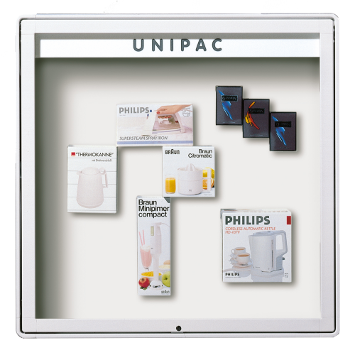 Produkt Bild Vitrine W7 mit Klappt&uuml;r zur Au&szlig;enwandmontage W7A18S