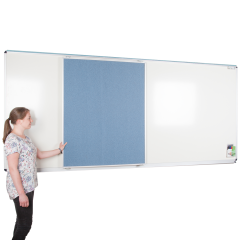 Produktbild Media-Rail 1 Whiteboard mit Media-Rail Schiene 