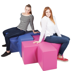 Produktbild Sitzelement PLUS, Hocker, Bezug Kunstleder, Bezug schwer entflammbar 