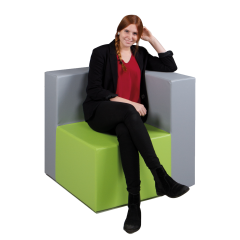 Produktbild CUBE-Sessel Eckelement, Sitztiefe: 55x55 cm 