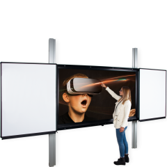 Produktbild des Artikels Rail 2.0 - elektrisch höhenverstellbare interaktive Tafel, Halterung für Monitore