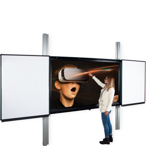 Produkt Bild Rail 2.0 - elektrisch h&ouml;henverstellbare interaktive Tafel, Halterung f&uuml;r Monitore PYETVBWW2RN9