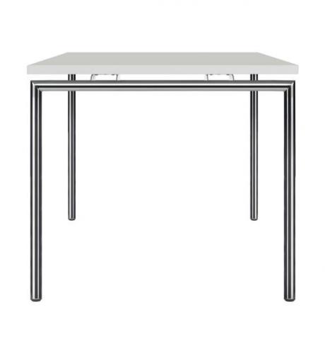 Produkt Bild Schreibtisch mit 4-Fu&szlig;-Rundrohrgestell und melaminharzbeschichteter Tischplatte 