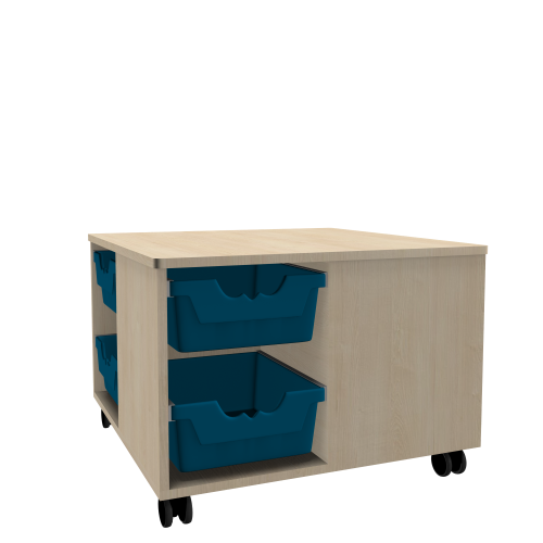 Produkt Bild Spielinsel A-Toll Midi CS, mit 8 hohen Ergo Tray Boxen C2, fahrbar A-TOLLCS-42