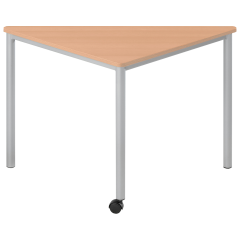 Produktbild Fahrbarer Dreieckstisch aus der Serie Vari² mit melaminharzbeschichteten Tischplatte VTD88F
