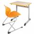 Produkt Bild Einer-Schülertisch 70x65 cm Modell T, HPL-Tischplatte mit Massivholz Einleimer T 63S-ES-4
