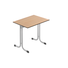 Produktbild Einer-Schülertisch 70x55 cm MT50E-PU, Melaminharz- beschichtete Tischplatte mit PU-Kante 