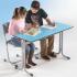 Produkt Bild Zweier-Schülertisch 130x55 cm MT50Z-V, mit Vollkern Tischplatte "Powersurf" 