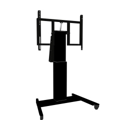 Produktbild Elektrisch höhenverstellbarer & neigbarer TV Rollwagen, mobiler Monitorständer, 50 cm Hub SCETTAVABK