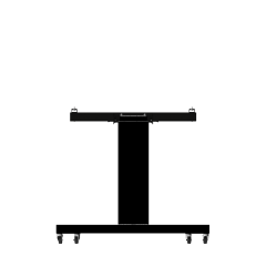 Produktbild Screencart elektrisch verstellbar + kippbar, Aluminium, V-Füße, schwarz SCETTAVB
