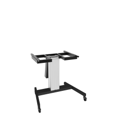 Produktbild Elektrisch höhenverstellbarer & neigbarer TV-Rollwagen, mobiler Monitorständer, 50 cm Hub SCETTAV
