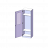 Produkt Bild Garderobenschrank mit Spiegel und Garderobenstange, 5 Ordnerhöhen - Serie evo180 