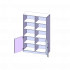 Produkt Bild Schrank, 5 Ordnerhöhen, Türen unten (2 OH), oben 3 offene Fächer - Serie evo180 T12062T3RM