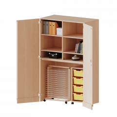 Produktbild Garagenschrank ohne Sockel, 5 Ordnerhöhen - Serie evo180 T1206G25T25R