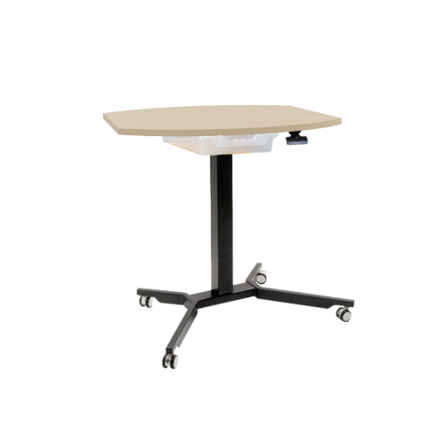 Produkt Bild Sitz- / Stehtisch fahrbar mit Schublade und Melaminplatte THF9070FF-S